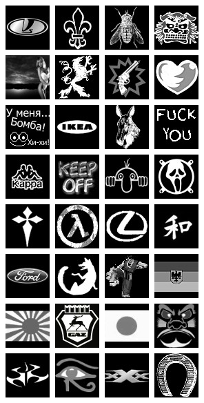 Набор из 247-ми монохромных логотипов (logos)...